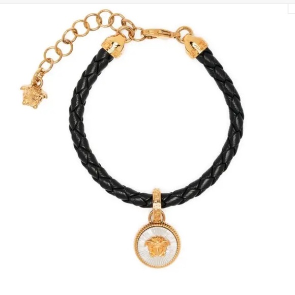 Versace Jewelry - Versace Medusa Charm Leather Bracelet